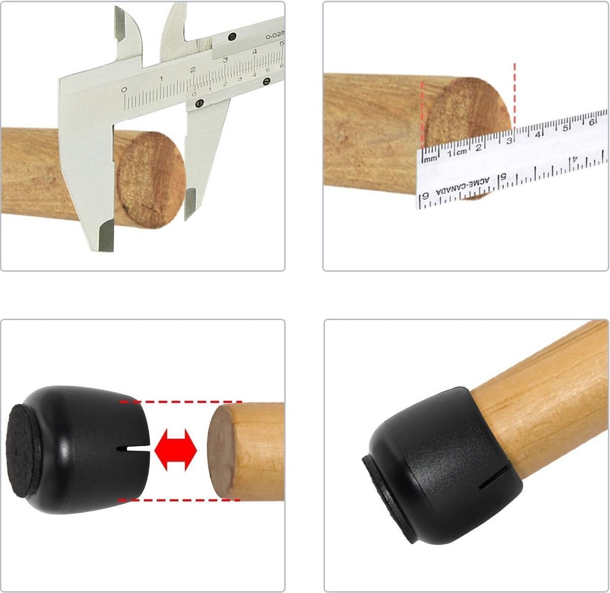 PATIKIL 32-delige U Stoelbeenkappen, 16 mm U-vormige Stoelpoot Vloerbeschermers Rechthoekige Voetpunten Deksel Beschermende Pads Glijdt Soepel voor Hardhouten Vloeren, Zwart PATIKIL 32-delige U Stoelbeenkappen, 16 mm U-vormige Stoelpoot Vloerbeschermers Rechthoekige Voetpunten Deksel Beschermende Pads Glijdt Soepel voor Hardhouten Vloeren, Zwart