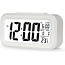 Digitale Wekker Nachtkastje - LED Display Klokken met Verstelbare Snooze 12/24Hr - Temperatuur, Datum, Timer - Wit