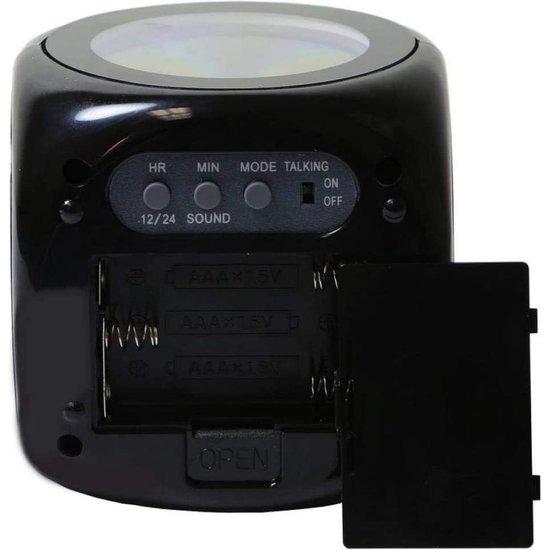 Igoods Igoods LCD klok - Digitale Mini Projectieklok - LCD Display - Zwart