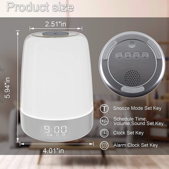 Igoods Igoods Wake Up Light Wekker - Slaapwekker - Nachtlamp