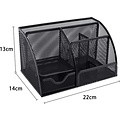 Igoods Igoods Bureau Organizer - Pennenhouder - Zwart Draadgaas 22,2 x 14 x 12,5 cm