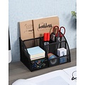 Igoods Igoods Bureau Organizer - Pennenhouder - Zwart Draadgaas 22,2 x 14 x 12,5 cm