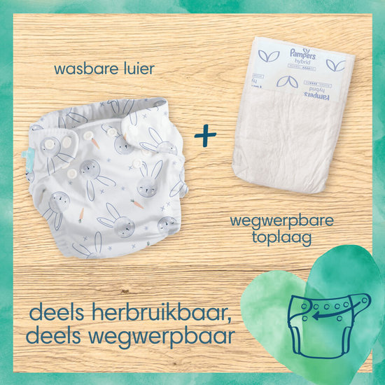 Pampers Pampers - Harmonie Hybrid - Wasbare Luiers - 3 stuks