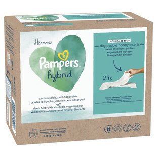 Pampers Harmonie Hybride Normale Wegwerpbare  Toplagen 25 stuks