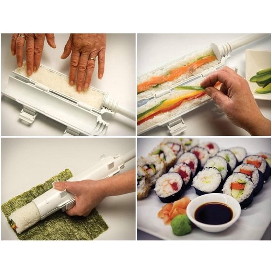 Igoods Igoods Sushi Maker - Sushi Bazooka - Zelf Sushi Maken - Sushi Kit - Wit