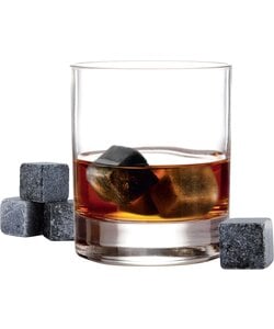 Igoods Whiskey Stones Set - 9 stuks - IJsblokjes - ijs smelt - met Opbergzak - Herbruikbare - Ice Cube - Drank Koeler