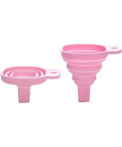 Siliconen Trechter Keuken - Doorgietbuis - Roze