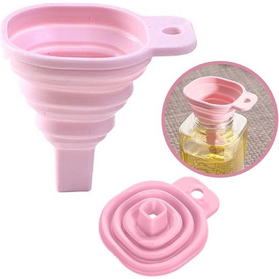 Siliconen Trechter Keuken - Doorgietbuis - Roze