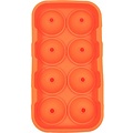 Siliconen IJsballenvorm - 8 ijsballen Ø 4,5cm - Whiskey ijsballen - oranje - 2stuks