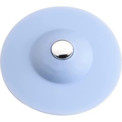 Silicone Afvoerstop - Afvoerplug - Wasbak Keuken Douche - Gootsteenzeef Blauw