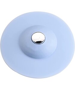 Silicone Afvoerstop - Afvoerplug - Wasbak Keuken Douche - Gootsteenzeef Blauw