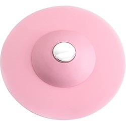 Silicone Afvoerstop - Afvoerplug - Wasbak Keuken Douche - Gootsteenzeef Roze