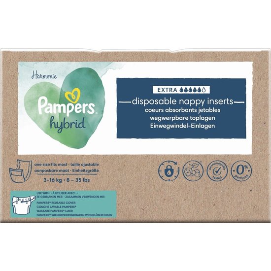 Pampers Pampers Harmonie Hybrid Extra Wegwerpbare Toplagen - 20 Stuks