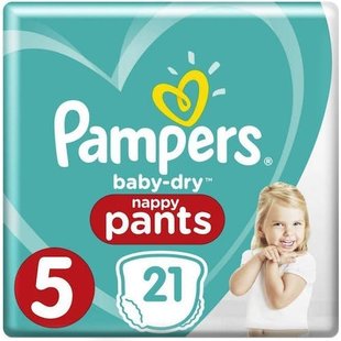 Pampers Baby Dry Pants Maat 5 - 21 Luierbroekjes