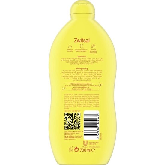 Zwitsal Zwitsal Shampoo 700 ml