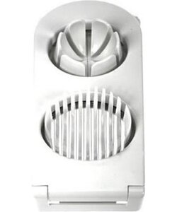 Witte eiersnijder 2-in-1 van 22,5 cm  - Ei snijden