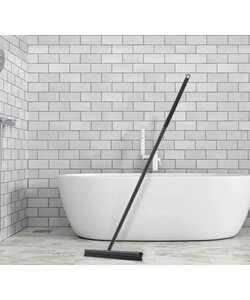 Vloertrekker - Trekker douche - Douchewisser - Badkamertrekker - Mat Zwart - Met Ophanghaak