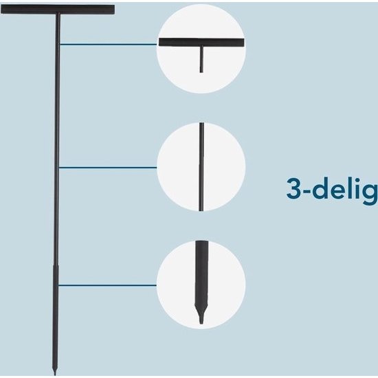 Vloertrekker - Trekker douche - Douchewisser - Badkamertrekker - Mat Zwart - Met Ophanghaak