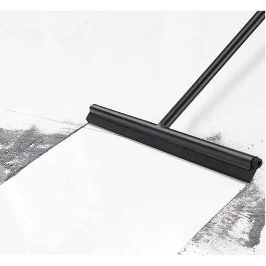 Vloertrekker - Trekker douche - Douchewisser - Badkamertrekker - Mat Zwart - Met Ophanghaak