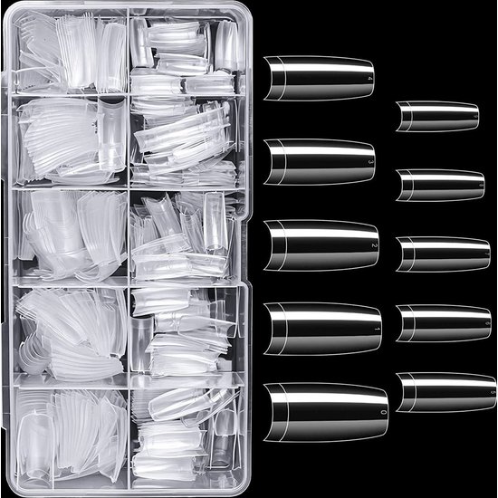 Nageltips - Transparant - 100 stuks