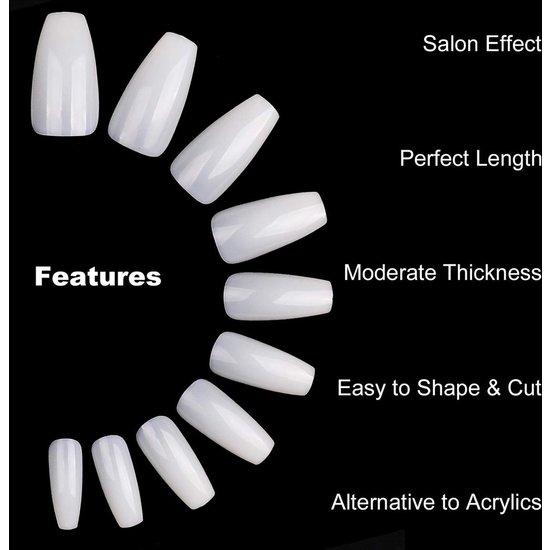 Nageltips - wit - 100 stuks