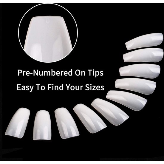 Nageltips - wit - 100 stuks