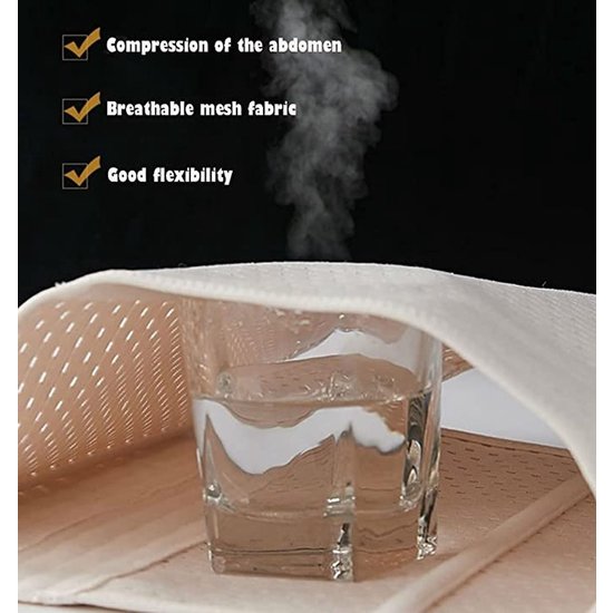 Igoods Igoods Waist Trainer Corset - Dames Buikriem - L / 62.5-70kg- Lichte Kleur - Verstelbare Postpartum Buikband - Dames Latex Shape Wear - Kort Bovenlichaam - Ademend