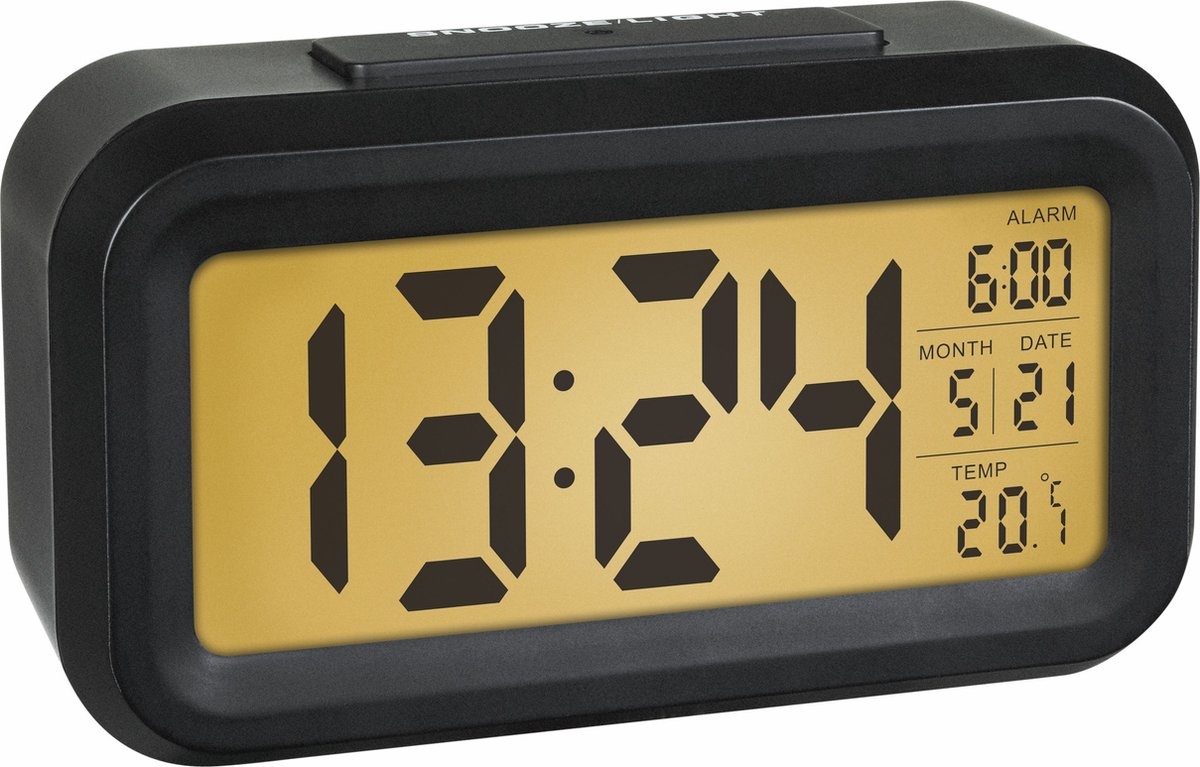 Versnel Ontstaan Uitgaand Digitale Wekker Nachtkastje - LED Display Klokken met Verstelbare Snooze  12/24Hr -Temperatuur, Datum, Timer - Zwart | Devoordeligedrogisterij.nl