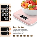 Imtex Imtex Digitale Precisie Keukenweegschaal - Tot 5000 gram (5kg) - RVS Rosé