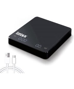 Koffie Weegschaal -  Usb Rechargeable - Elektronische weegschaal met hoge temperatuurbestendige timing - 0.1g tot 3 kg