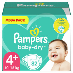Pampers Baby Dry - Maat 4+ - 82 Luiers