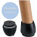 Igoods Igoods 24x Stoelpoot beschermers - Doppen - Zwart