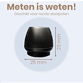 Igoods Igoods 24x Stoelpoot beschermers - Doppen - Zwart