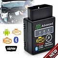 OBD2 scanner bluetooth -Mini ELM327 - V2.1 Bluetooth- HH OBD - OBDII - auto computer uitlezen - Car reader - Diagnose - Zwart
