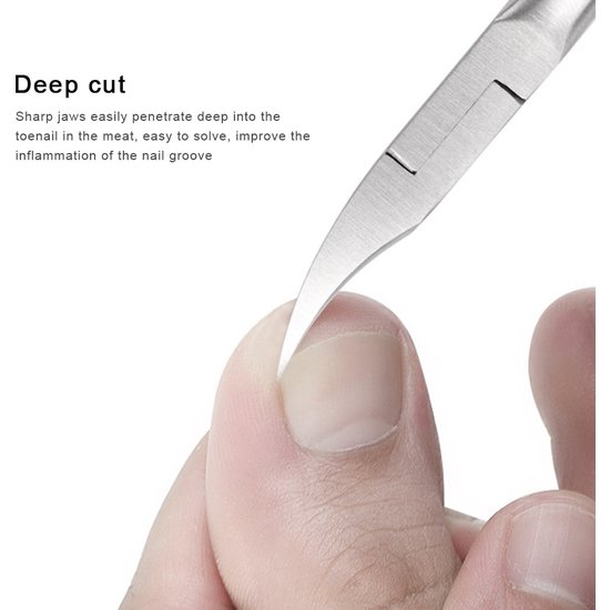 Nagelriem Knipper - Professionele teennagelknipper cutter tang - RVS - Zwart - dikke nagels tool gesneden nagel - teen trimmer