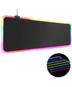 Igoods Gaming Muismat XXL - RGB LED Verlichting - Anti-Slip