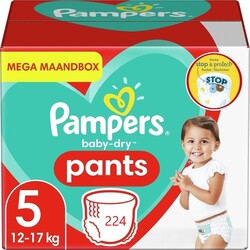 Pampers Baby Dry Pants Maat 5 - 224 Luierbroekjes