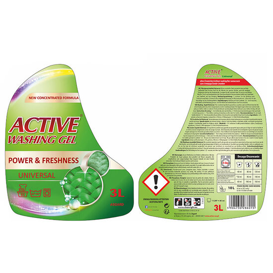 Active Wasmiddel - Universele Was - 3L - 60 Wasbeurten