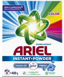 Ariel Waspoeder Touch of Lenor Fresh - Color -  4 Wasbeurten 400g