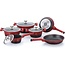 Royalty Line Pannenset - Luxe 10-delige Koekenpan Inductie - Red vlam