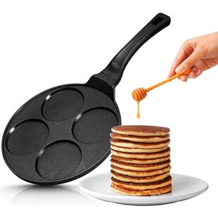 Pancake pannenkoekenpan 4 kop marmeren anti aanbaklaag