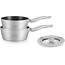 Royalty Line® Steelpannen Inductie - Steelpan Met Silicone Deksel - Ø 18/20 cm - Antiaanbaklaag - Silver