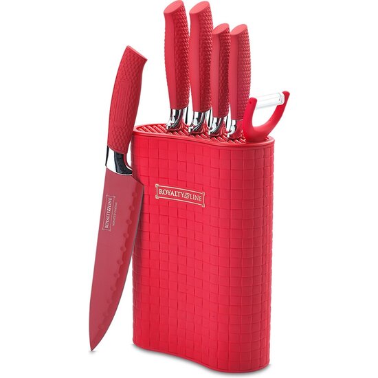 Royalty Line Royalty Line Messenset - 7-delig - Luxe Houder - ROOD