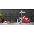 Royalty Line Royalty Line MG4 Elektrische Vleesmolen - Gehaktmolen Met 3 Snijplaten - Voor Alle Soorten Vlees - Worstenmaker - Gehakt - 500W - Rood