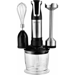 Royalty Line Staafmixer - 3 in 1 Staafmixer Set - 800W - RVS - Hakmolen - Blender - Garde Met Snelheidsinstellingen