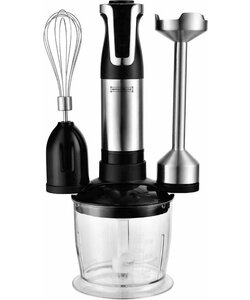 Royalty Line Staafmixer - 3 in 1 Staafmixer Set - 800W - RVS - Hakmolen - Blender - Garde Met Snelheidsinstellingen