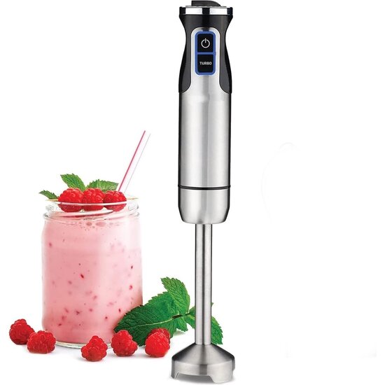 Royalty Line Royalty Line Staafmixer - 3 in 1 Staafmixer Set - 800W - RVS - Hakmolen - Blender - Garde Met Snelheidsinstellingen