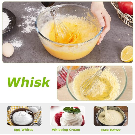 Royalty Line Royalty Line Staafmixer - 3 in 1 Staafmixer Set - 800W - RVS - Hakmolen - Blender - Garde Met Snelheidsinstellingen