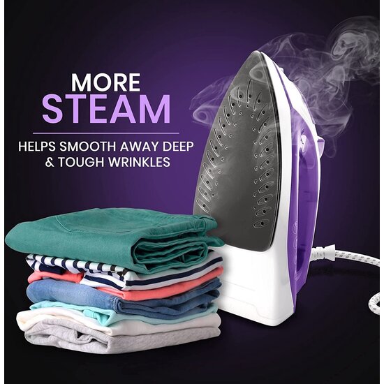 Royalty Line Royalty Line Stoom Strijkijzer Steam Iron - Paars - 2300 Watt - paars