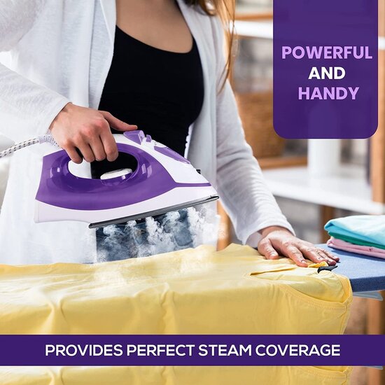 Royalty Line Royalty Line Stoom Strijkijzer Steam Iron - Paars - 2300 Watt - paars